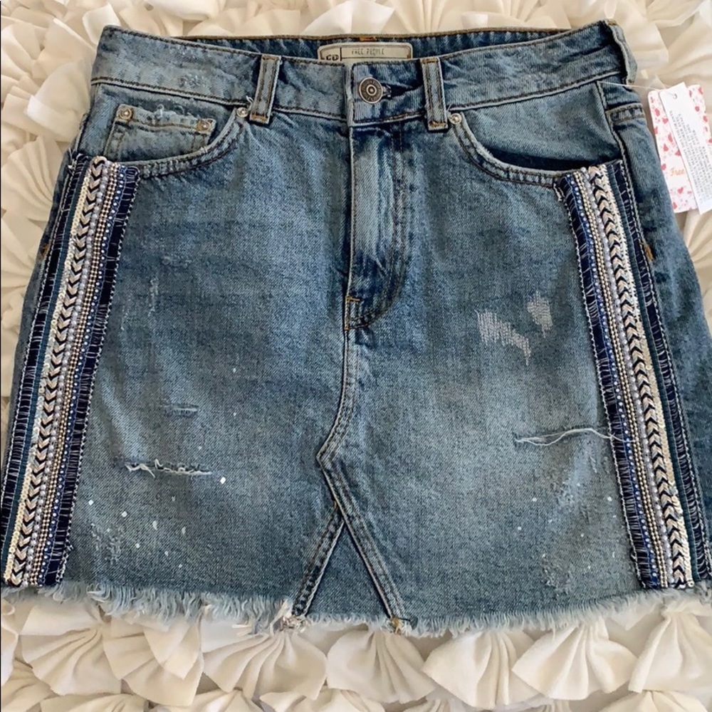 Free People Denim Skirt - Picture 2 of 5